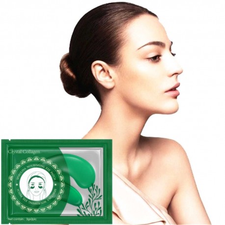 Патчи для глаз Spirulina Nourishing Eye Patch гидрогелевые со спирулиной 2 шт  оптом-1