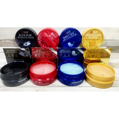 Патчи SNP Black Pearl Renew Eye Patch с экстрактом черного жемчуга 60 шт  оптом-5