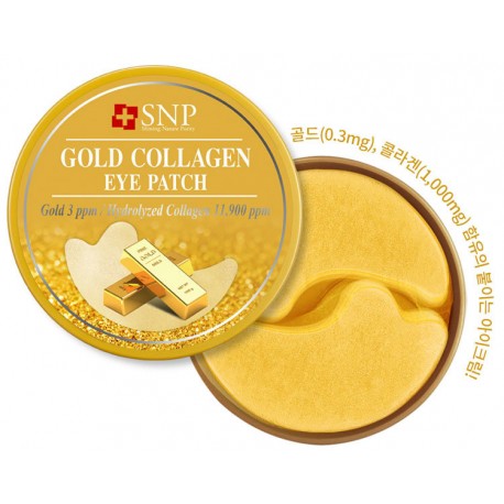Патчи SNP Gold Collagen Eye Patch с Золотом и Коллагеном 60 шт  оптом-2