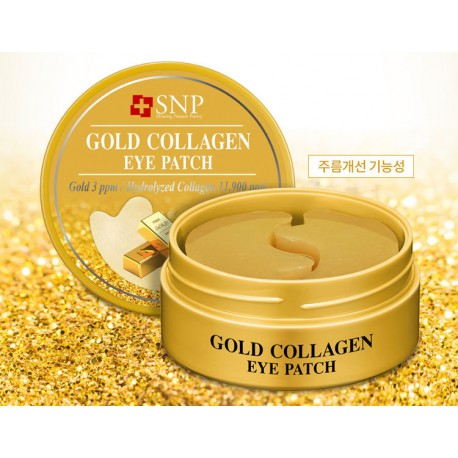 Патчи SNP Gold Collagen Eye Patch с Золотом и Коллагеном 60 шт  оптом-3