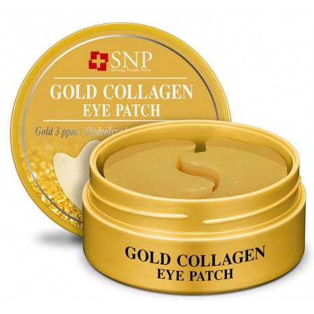 Патчи SNP Gold Collagen Eye Patch с Золотом и Коллагеном 60 шт  оптом