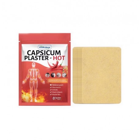 Обезболивающий перцовый пластырь - горячий для снятия боли 8 шт  оптом