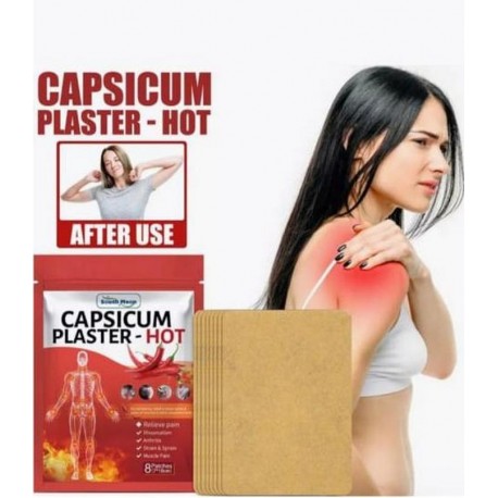 Обезболивающий перцовый пластырь - горячий для снятия боли 8 шт  оптом-5