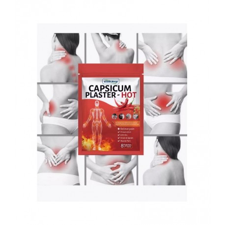 Обезболивающий перцовый пластырь - горячий для снятия боли 8 шт  оптом-7