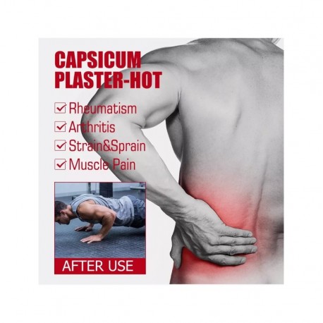 Обезболивающий перцовый пластырь - горячий для снятия боли 8 шт  оптом-8