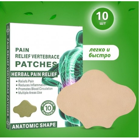 Пластырь травяной натуральный обезболивающий для спины и поясницы HYLLIS 10 шт  оптом-2