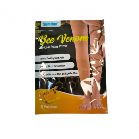 Пластыри Sumifun Bee Venom Varicose Veins Patch от варикоза 8 шт оптом-3