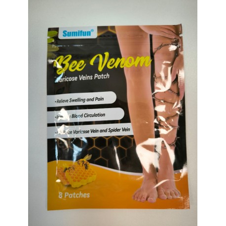 Пластыри Sumifun Bee Venom Varicose Veins Patch от варикоза 8 шт оптом-2