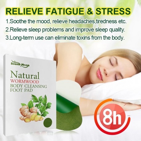 Очищающий пластырь для детоксикации ног с полынью 10 шт  оптом-4