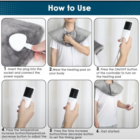 Электрическая грелка для шеи и плеч  оптом-7