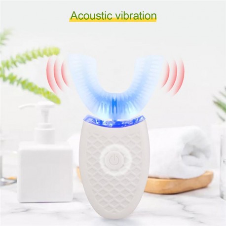 Зубная щетка 2 в 1 - 360 Electric Toothbrush with cold light  оптом-11