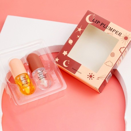 Набор масел для ухода за губами 2шт день и ночь  оптом-7