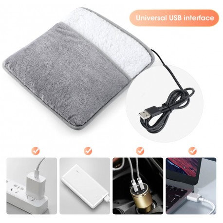Электрическая грелка для ног и тела с USB 30 x 29 х 2,5 см  оптом-5