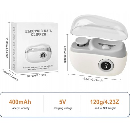 Электрическая автоматическая ногтерезка Electric Nail Clipper оптом-3