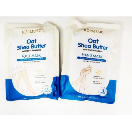 Маска-перчатки для рук KORMESIC Oat Shea Butter Hand Mask с экстрактом овса и маслом ши оптом-1