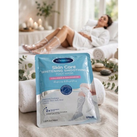Разглаживающая маска для ног KORMESIC Skin Care Whitening Smoothing Foot Mask с коллагеном 80 мл оптом-5