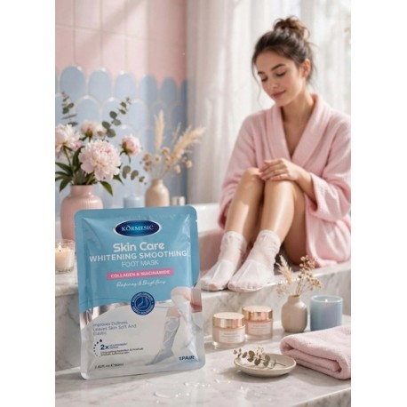 Разглаживающая маска для ног KORMESIC Skin Care Whitening Smoothing Foot Mask с коллагеном 80 мл оптом-2