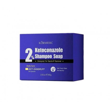 Твердое мыло-шампунь KORMESIC Ketoconazole Shampoo Soap 2% с кетоконазолом 80 г оптом