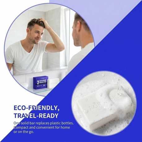 Твердое мыло-шампунь KORMESIC Ketoconazole Shampoo Soap 2% с кетоконазолом 80 г оптом-3