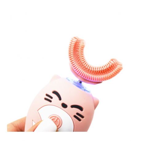 Детская электрическая зубная щетка U - образной формы  оптом-6