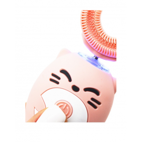 Детская электрическая зубная щетка U - образной формы  оптом-8