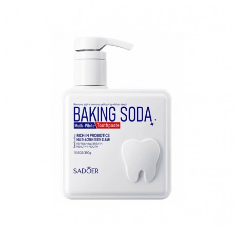 Зубная паста SADOER Baking Soda Multi-White Toothpaste с содой и дозатором 300 г оптом