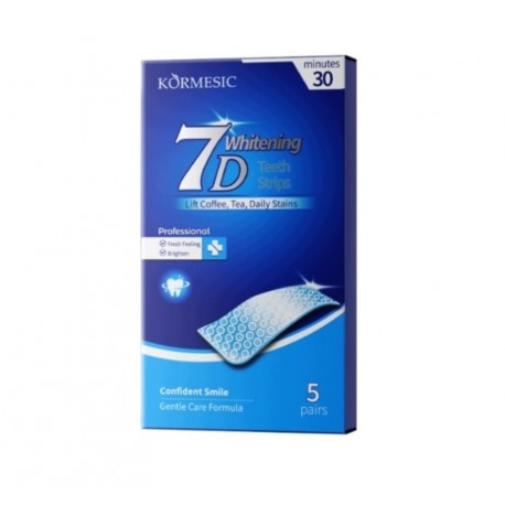 Набор отбеливающих полосок для зубов KORMESIC 7D Whitening Teeth Strips 5 пар оптом
