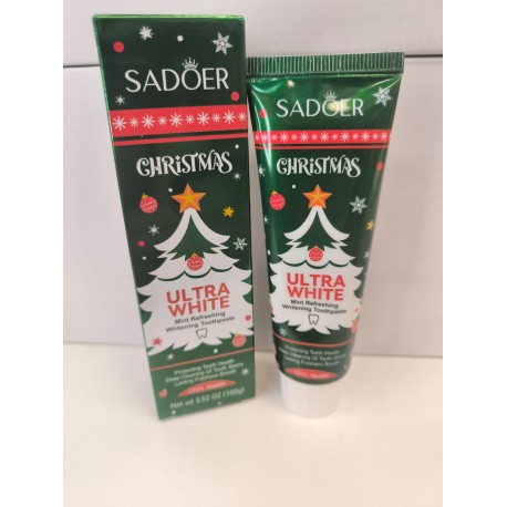 Новогодняя отбеливающая зубная паста SADOER Christmas Mint Fresh Whitening Toothpaste 100 г оптом-2