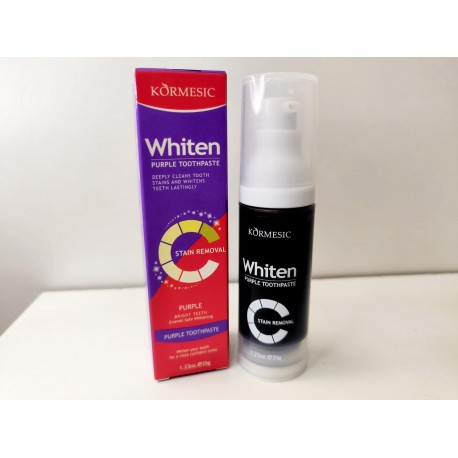 Отбеливающая зубная паста-гель KORMESIC Whiten Purple Toothpaste 35 г оптом-1