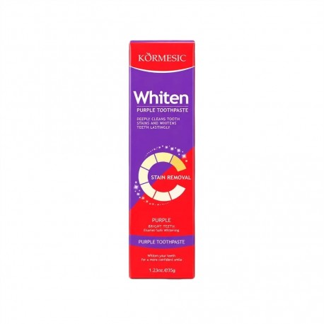 Отбеливающая зубная паста-гель KORMESIC Whiten Purple Toothpaste 35 г оптом