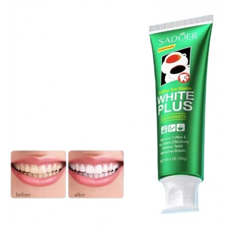 Отбеливающая зубная паста SADOER White Plus с мятным вкусом 100 г оптом-1