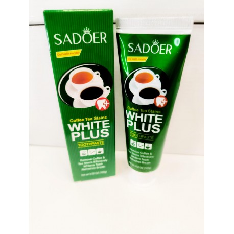 Отбеливающая зубная паста SADOER White Plus с мятным вкусом 100 г оптом-5