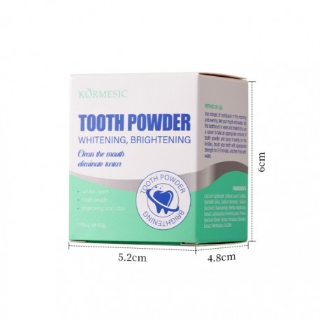 Отбеливающий зубной порошок KORMESIC Probiotic Fresh and Whitening Tooth Powder 50 г оптом-1