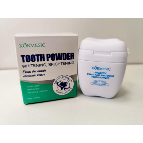 Отбеливающий зубной порошок KORMESIC Probiotic Fresh and Whitening Tooth Powder 50 г оптом-6