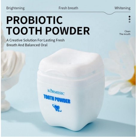 Отбеливающий зубной порошок KORMESIC Probiotic Fresh and Whitening Tooth Powder 50 г оптом-4