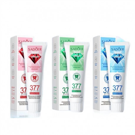 Зубная паста отбеливающая SADOER Star Diamond 377 Freshen Mint 100 г оптом-2