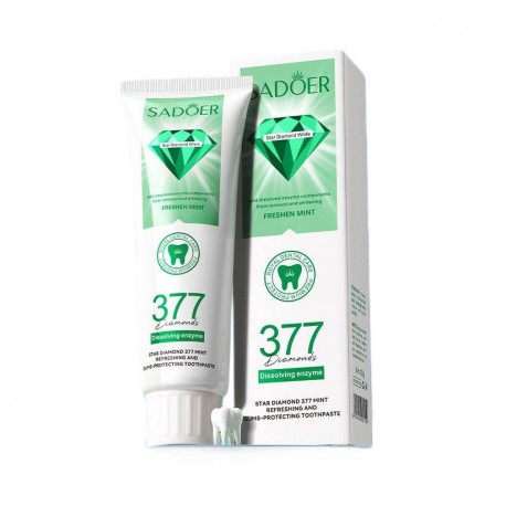 Зубная паста отбеливающая SADOER Star Diamond 377 Freshen Mint 100 г оптом-1