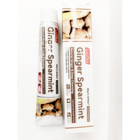 Зубная паста с экстрактом имбиря и мяты SADOER Ginger Spearmint 100 г оптом-3