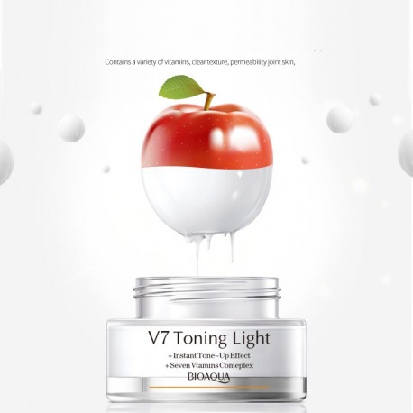 Дневной крем для лица Bioaqua V7 Toning Light отбеливающий 50 мл  оптом-3
