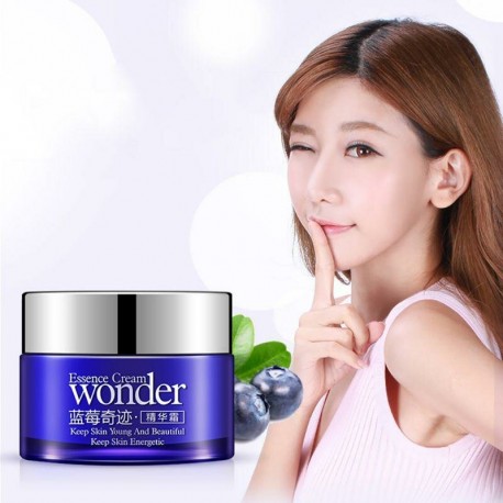 Увлажняющий осветляющий крем для лица Bioaqua Blueberry Wonder Cream с экстрактом черники 50 мл  оптом-5