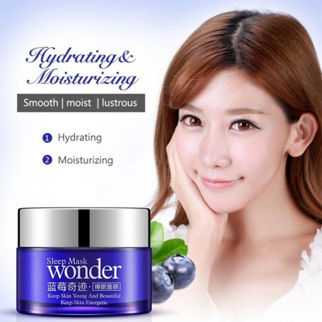 Увлажняющий осветляющий крем для лица Bioaqua Blueberry Wonder Cream с экстрактом черники 50 мл  оптом-6