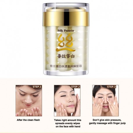 Крем для лица Bioaqua Silk Protein с протеинами шелка 60 г  оптом-4