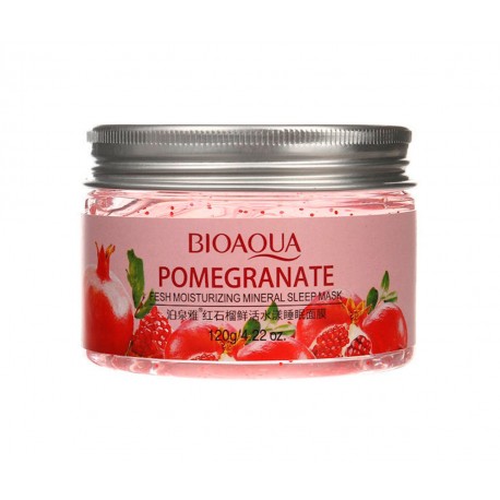 Маска для лица Bioaqua Pomegranate Fresh Moisturizing Mineral Sleep Mask 120 г  оптом-1
