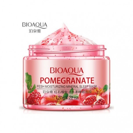 Маска для лица Bioaqua Pomegranate Fresh Moisturizing Mineral Sleep Mask 120 г  оптом-2