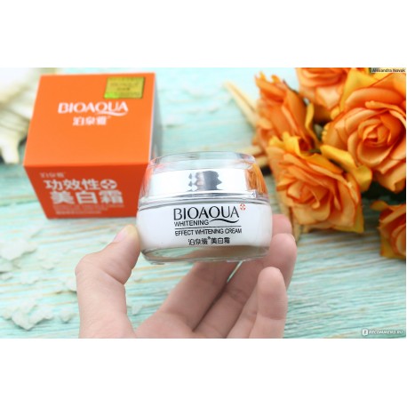 Отбеливающий крем для лица Bioaqua Effect Whitening Cream с хризантемой и клюквой 30 г  оптом-3