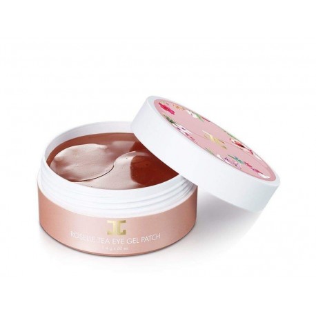 Гидрогелевые патчи с цветами гибискуса Jayjun Roselle Tea Eye Gel Patch 60 шт  оптом-3