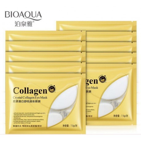 Гидрогелевые патчи с коллагеном Bioaqua Crystal Collagen Eye Mask 2 шт  оптом-4