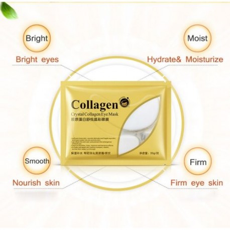 Гидрогелевые патчи с коллагеном Bioaqua Crystal Collagen Eye Mask 2 шт  оптом-3