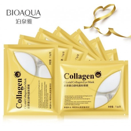 Гидрогелевые патчи с коллагеном Bioaqua Crystal Collagen Eye Mask 2 шт  оптом-2