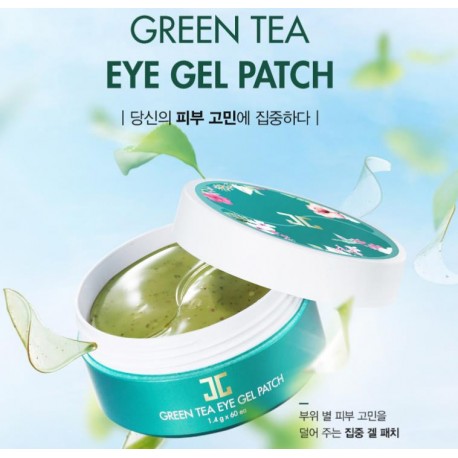 Гидрогелевые патчи с зеленым чаем Jayjun Green Tea Eye Gel Patch 60 шт  оптом-8